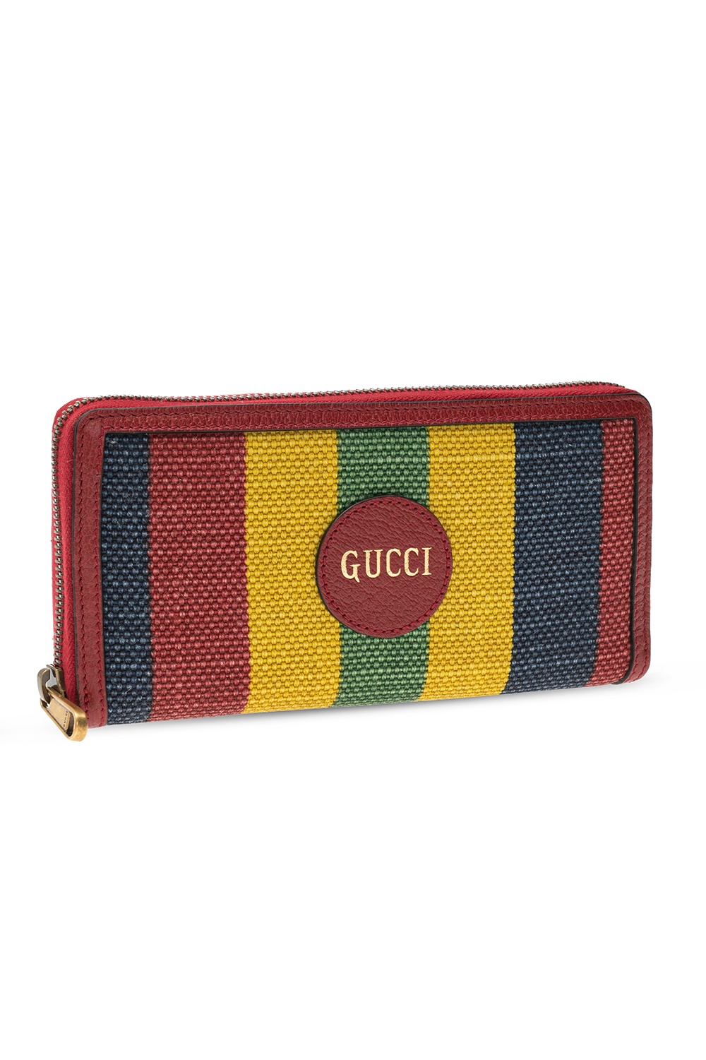 Gucci Woven wallet with logo